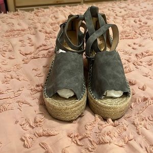Grey platform wedges